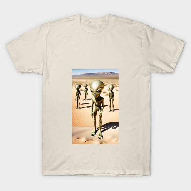 Alienz Desert T-Shirt by roswellboutique